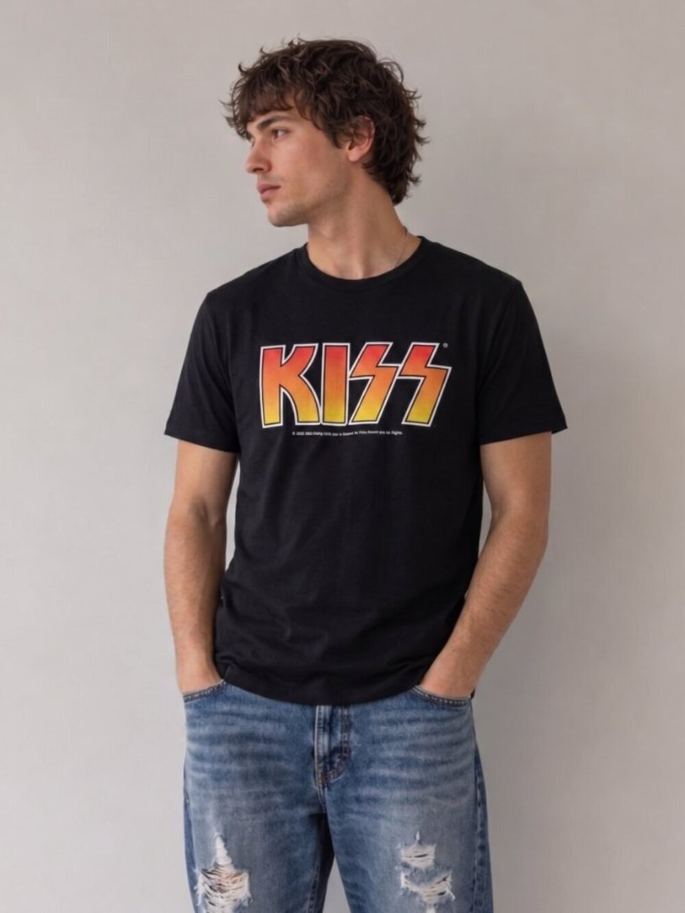 Mens Kiss  band TShirt